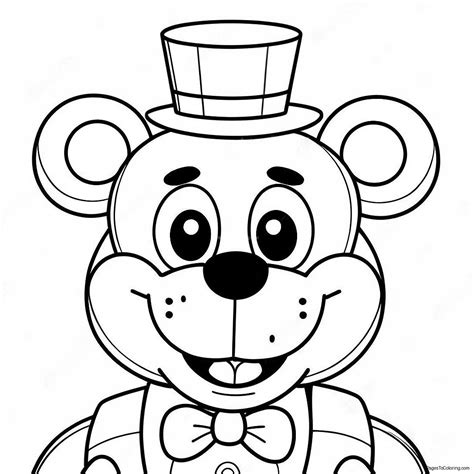 Funtime Freddy With Happy Face Coloring Page (16772-13700)