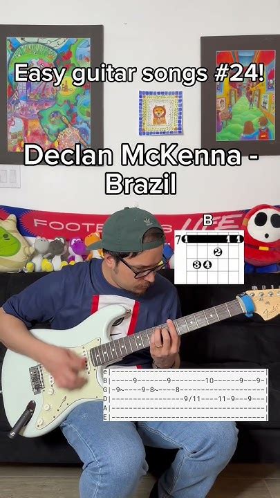 Declan McKenna - Brazil guitar tutorial - YouTube