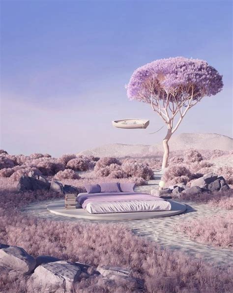 Rêves en Mauve ♔ Dreams in Mauve | Dreamscape architecture, Heaven art ...
