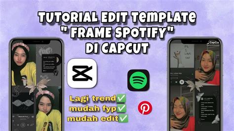 TUTORIAL EDIT FRAME SPOTIFY DI CAPCUT | Gampang fyp #capcut #tutorial ...