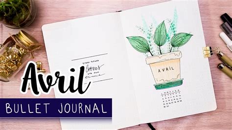 PLAN WITH ME | Bullet Journal AVRIL