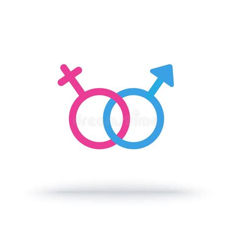 Heterosexual Gender Symbol. Orientation Sign. Vector Illustration Stock ...