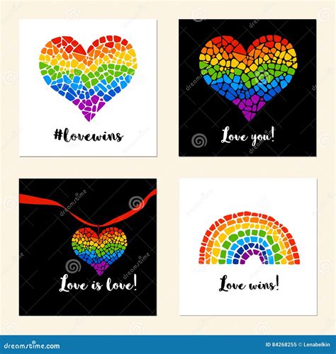 Affiches De Soutien De LGBT Illustration de Vecteur - Illustration du ...