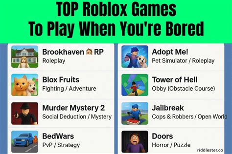 Top Roblox Games to Play When You’re Bored – 2025 Edition - Riddlester
