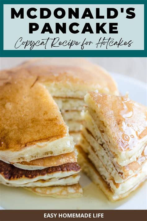 Copycat McDonald's Pancakes Recipe | Breakfast recipes sweet, Recipes ...