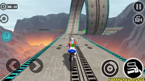 Impossible Moto Bike Tracks 3D: Blue Bike Driving Stunts Simulator ...