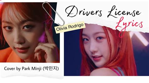 Olivia Rodrigo - Drivers License Lyrics | Cover by Park Minji (박민지 ...