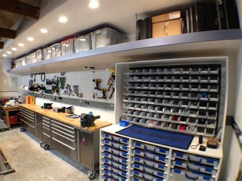 Workshop Storage Organisation Inspiratons | Garage workshop, Mechanic ...