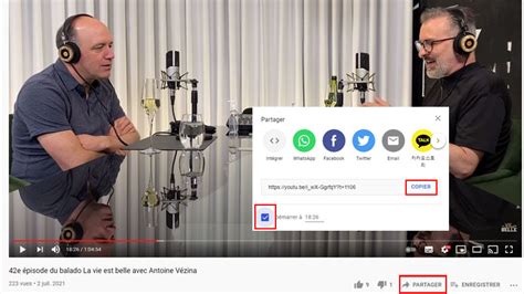 Comment partager une vidéo YouTube pour qu’elle joue à un moment précis