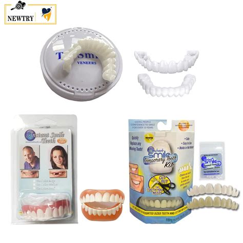 Placages-de-fausses-dents-sup-rieurs-et-inf-rieurs-proth-se-temporaire ...