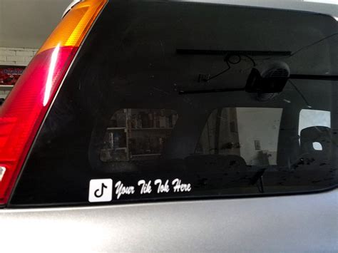Custom Tik Tok Name Vinyl Decal - Personalized Tik Tok Username Sticker ...