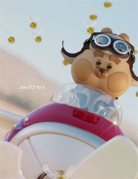 Honey thief 3D cartoon on Behance