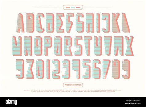 Urban Style Alphabet Buchstaben und Zahlen. Vektor, trendige Schriftart ...