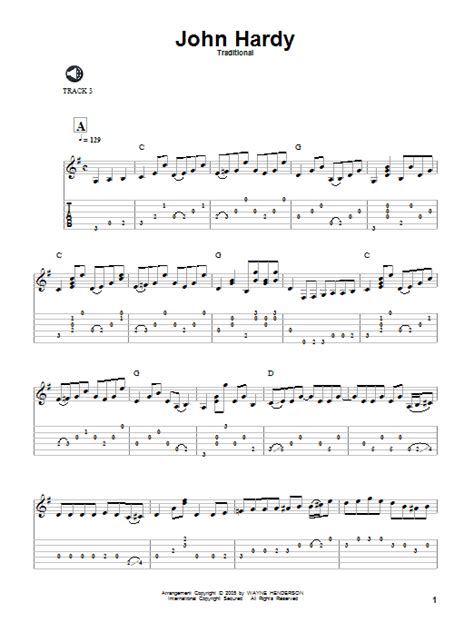 John Hardy by Traditional Sheet Music for Solo Guitar at Sheet Music Direct