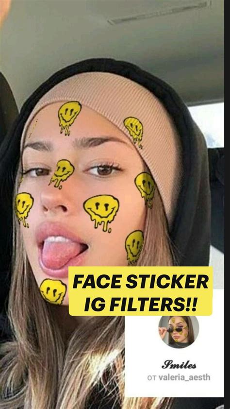 FACE STICKER IG FILTERS!! | Best filters for instagram, Snapchat ...