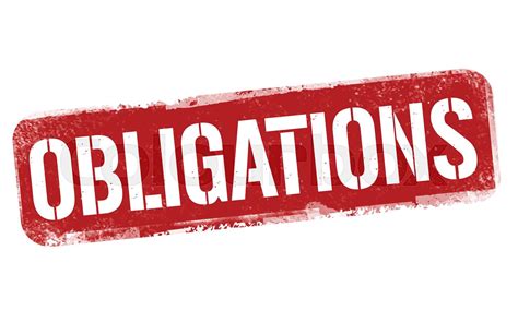 Obligations grunge rubber stamp | Stock vector | Colourbox