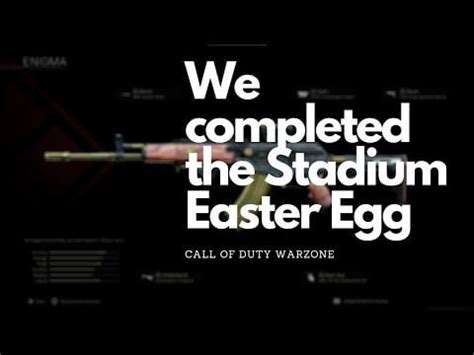 Stadium Easter Egg Completed - Call of Duty Warzone (World First!) : r ...