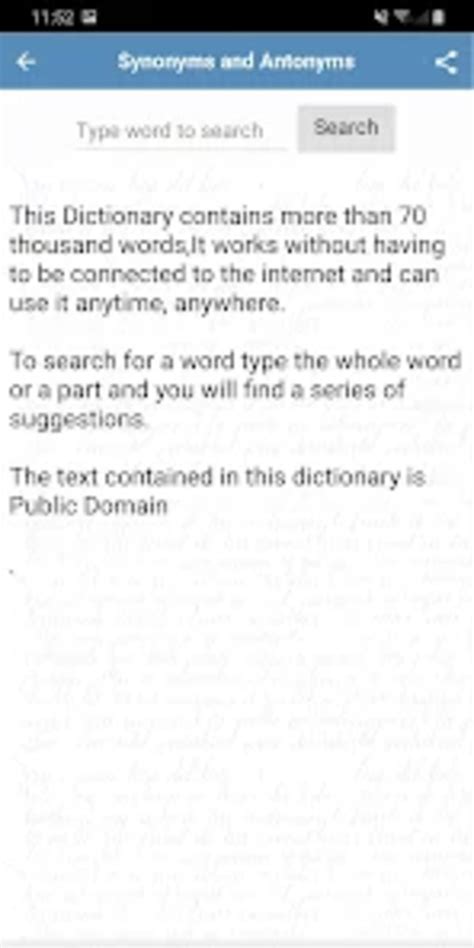 Dictionary Synonyms and Antony APK para Android - Descargar