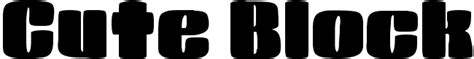 Cute Block Fonte | Visualizar