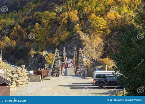 The Historic Kawarau Gorge Suspension Bridge, Otago, New Zealand ...