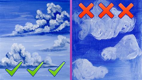 Dos and Don'ts how to paint better clouds for Beginning Artists | TheArtSherpa