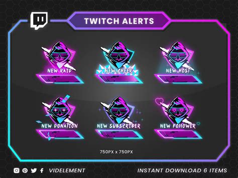 Twitch Alerts, Twitch Alerts Animated, Animated Twitch Alerts, Alerts ...