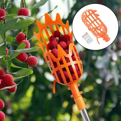 1-2pcs-Garden-Basket-Fruit-Picker-Head-High-altitude-Fruit-Picker ...