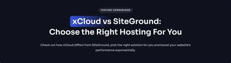 xCloud vs SiteGround | A Complete Comparison