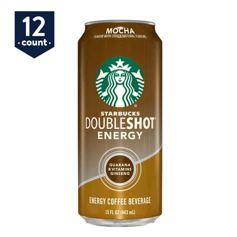 Starbucks Doubleshot Energy, Mocha, 15 oz Cans, 12 Count - Walmart.com ...