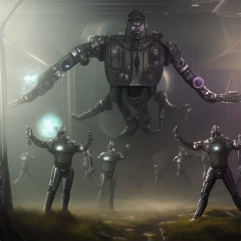 Cybermen - AI Generated Artwork - NightCafe Creator