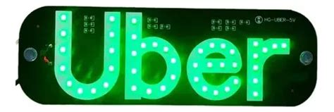 Painel Letreiro Led Uber Para Veiculo Kapbom - Ka-1129 Verde ...