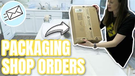 Packaging Orders for my ONLINE SHOP! 📦 - YouTube