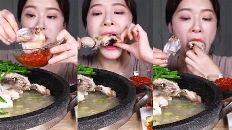 ASMR MUKBANG 1 Whole Chicken, Spicy Korean Food, Really Crazy! - YouTube