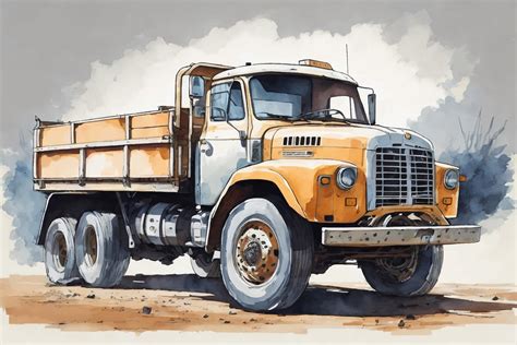 Truck Watercolor Graphic by Ariyan Store · Creative Fabrica