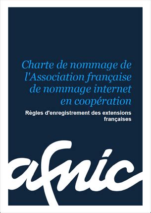 L'AFNIC met en ligne la nouvelle charte de nommage des extensions ...