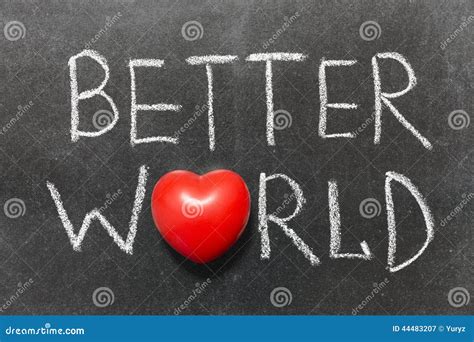 Better world stock image. Image of world, symbol, heart - 44483207