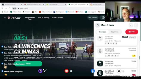 Chaine des courses PMU LIVE