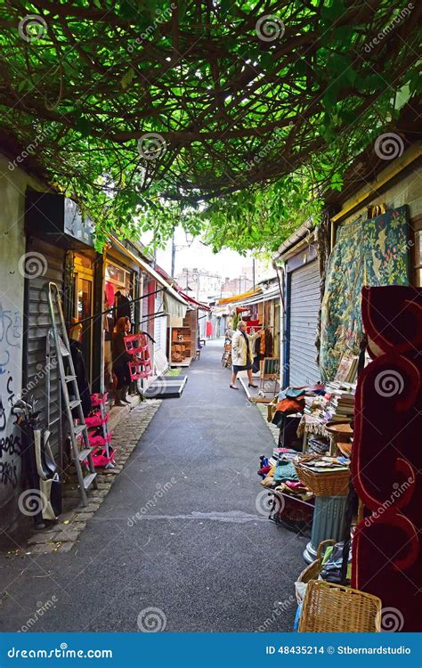 An Authentic View of Marche Aux Puces De Saint-Ouen, Paris, France ...
