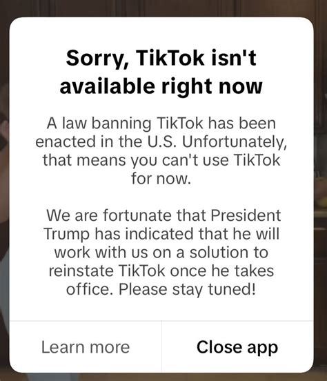 TikTok goes dark 90 minutes before deadline but posts message ...