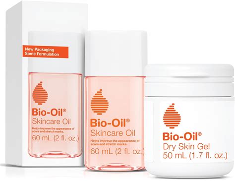 Bio-Oil Travel Skincare Bundle for Scars, Stretch Marks, and Dry Skin, Includes Skin Care Oil (2 oz) and Dry Skin Gel (1.7 oz)