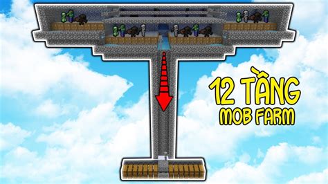 NOOB THỰC HIỆN THỬ THÁCH MOBS FARM 12 TẦNG (MINECRAFT LUCKYBLOCK TẬP 29 ...