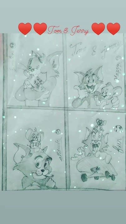 @sketch of tom and jerry. the butiful relation between tom and jerry ...