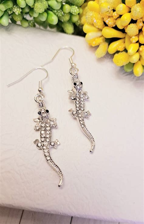 Crocodile Alligator Earrings, Cute Animal Lover Earrings, Reptile Lover ...
