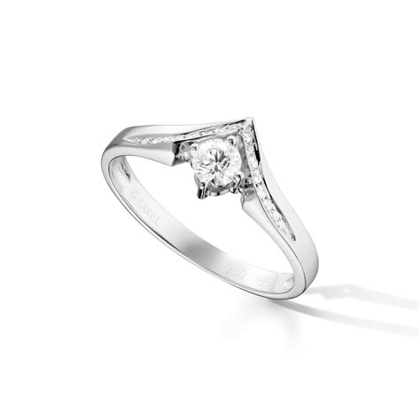 Bague Solitaire Accompagné V - Graphique Diane