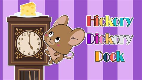 Hickory Dickory Dock - Nursery Rhymes song for kids - YouTube