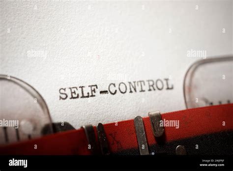 Self control hi-res stock photography and images - Alamy