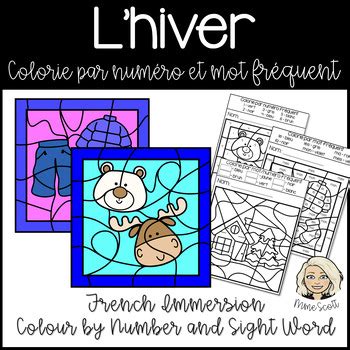 L'hiver - French Winter Colouring Activity - No Prep Worksheets ...