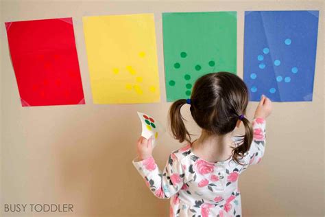 Sticker Sorting Activity - Busy Toddler