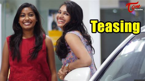 Couple Of Teenage Girls Teasing a Boy in Public