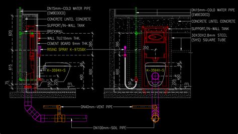 INSTALLATION DETAIL OF WALL HUNG TOILET DETAIL - Mepengineerings